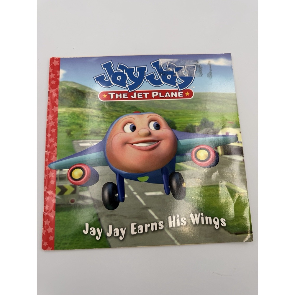 2002 Jay Jay Earns His Wings (Jay Jay the Jet Plane) Vintage Children's Book